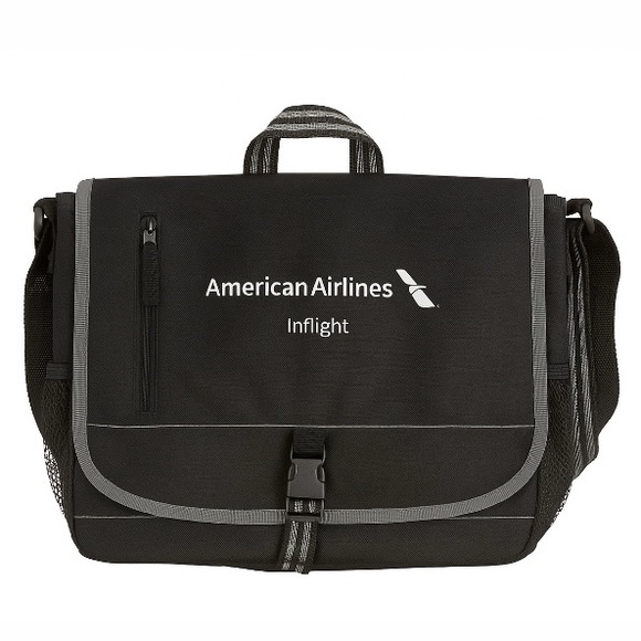 American Airlines Inflight Flight Attendant Messenger Crossbody Purse Bag - Picture 1 of 11